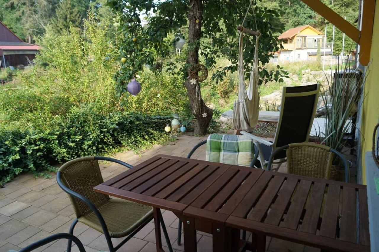 Ferienwohnung Und Sommerhaus Unter Der Burg Falkenberg  Eksteriør billede